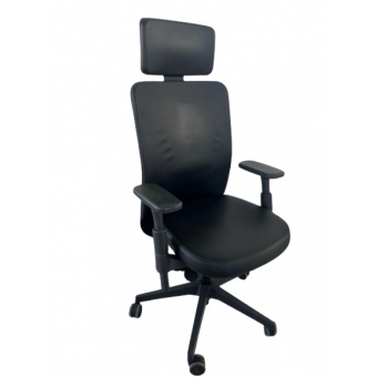 cadeira presidente cinza escura