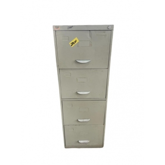 arquivo de aço com 4 gavetas cinza