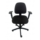 cadeira de escritório ergonômica preta