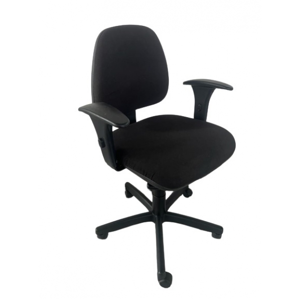 cadeira de escritório ergonômica preta