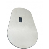 mesa reuniao retangular oval branca